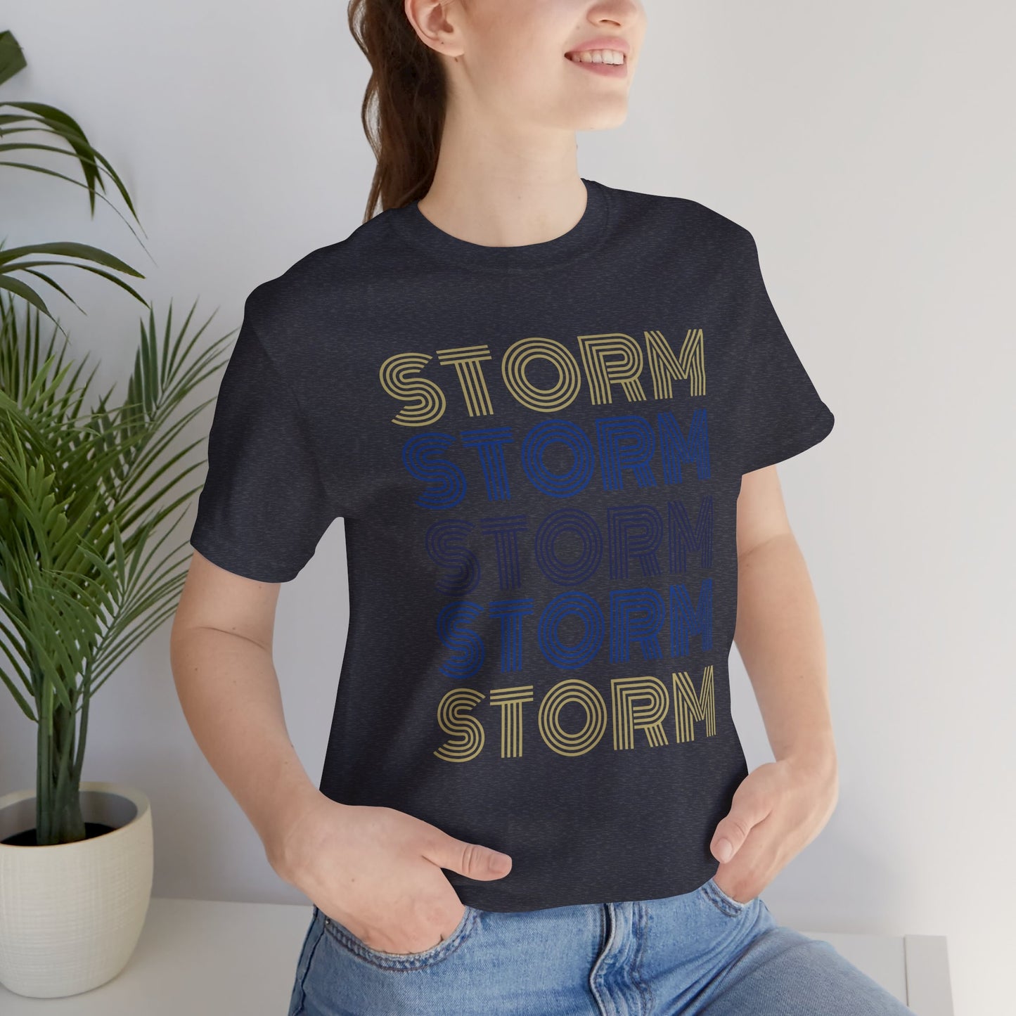 Storm 5x Lines Unisex Jersey Short Sleeve Tee - Multiple Colors