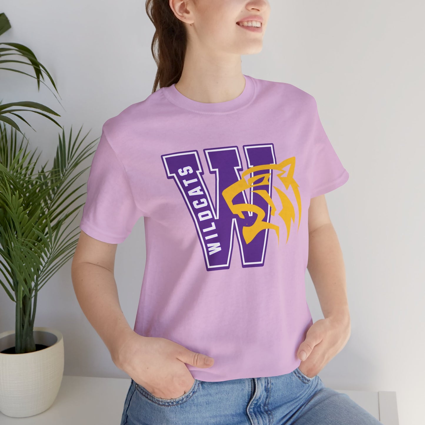 Wildcats Monogram Unisex Jersey Short Sleeve Tee - Multiple Colors