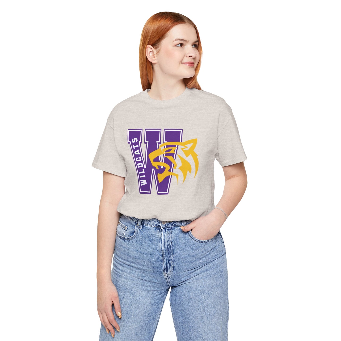 Wildcats Monogram Unisex Jersey Short Sleeve Tee - Multiple Colors