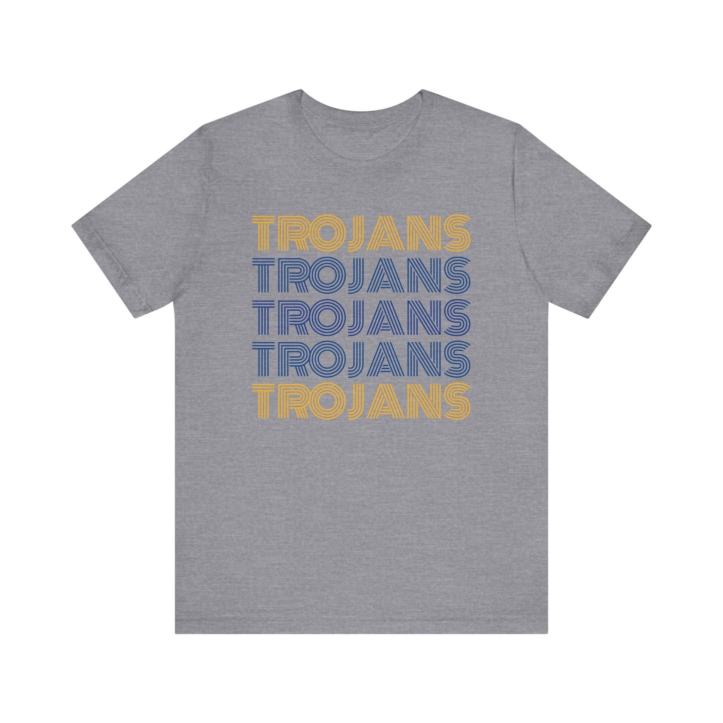 Trojans 5x Line Unisex Jersey Short Sleeve Tee - Multiple Colors