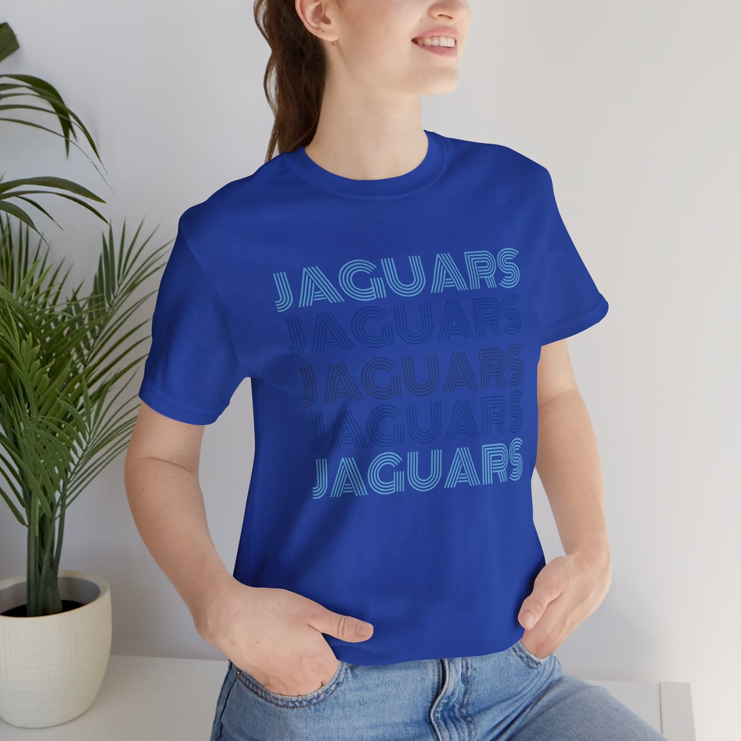 Jaguars 5x Line Unisex Jersey Short Sleeve Tee - Multiple Colors