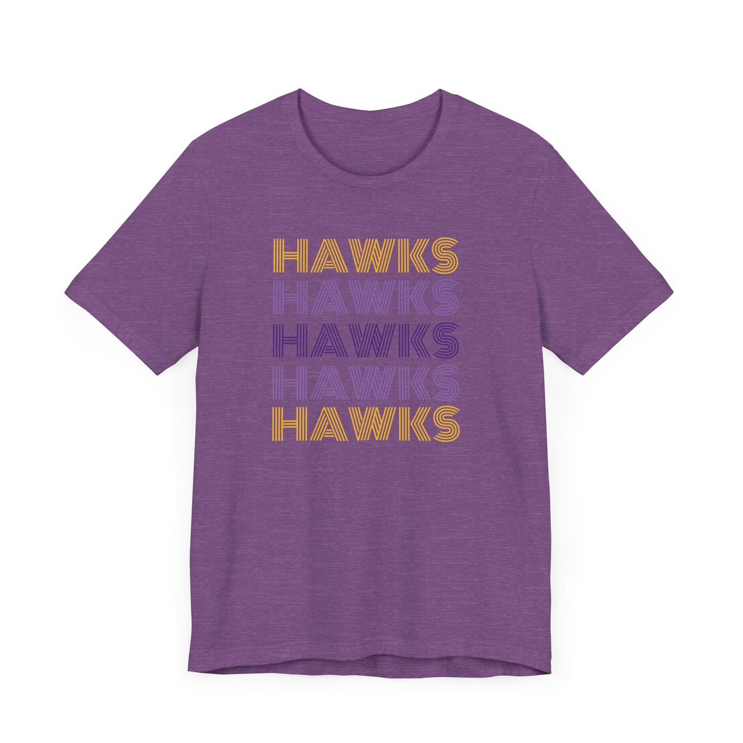 Hawks 5x Lines Unisex Jersey Short Sleeve Tee - Multiple Colors