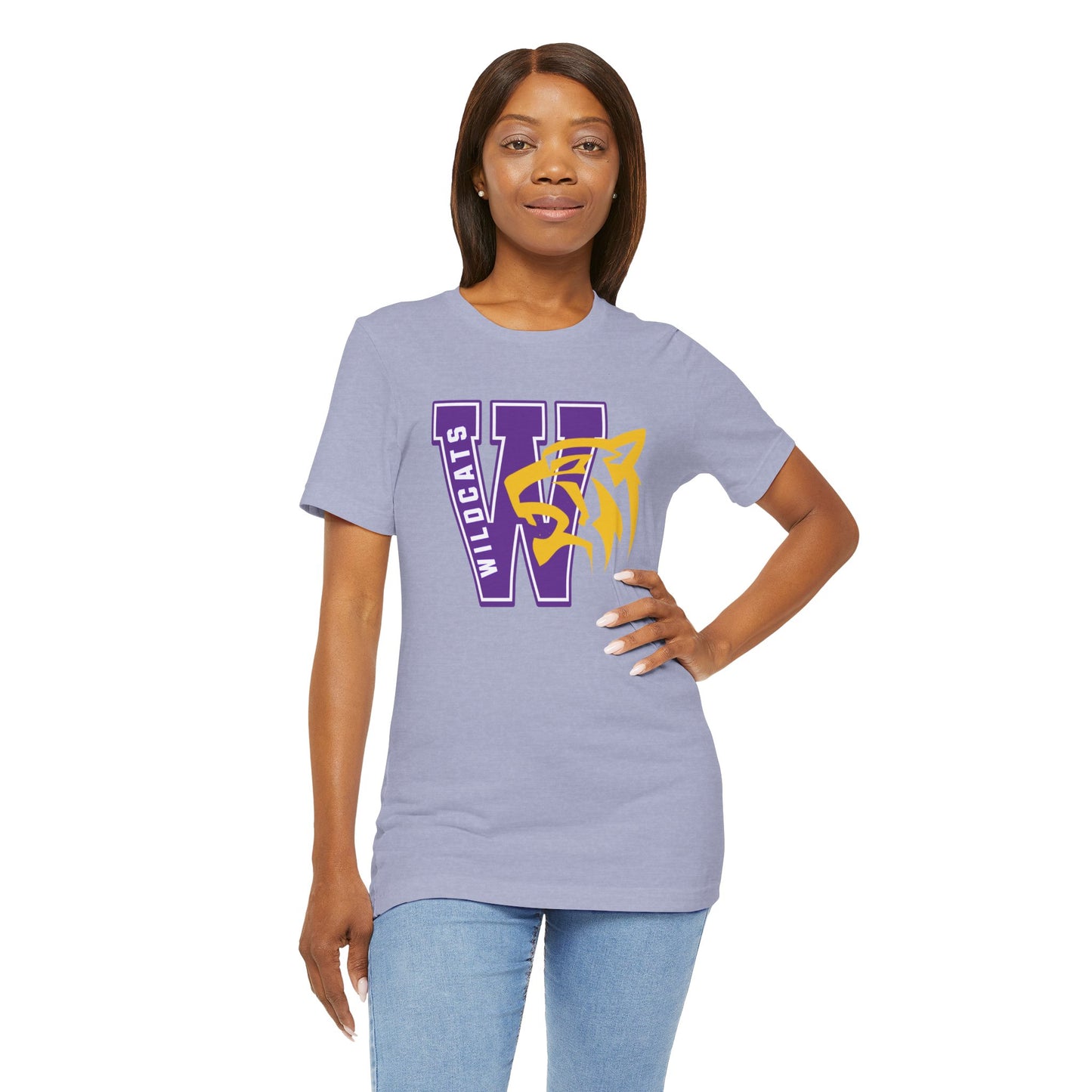 Wildcats Monogram Unisex Jersey Short Sleeve Tee - Multiple Colors