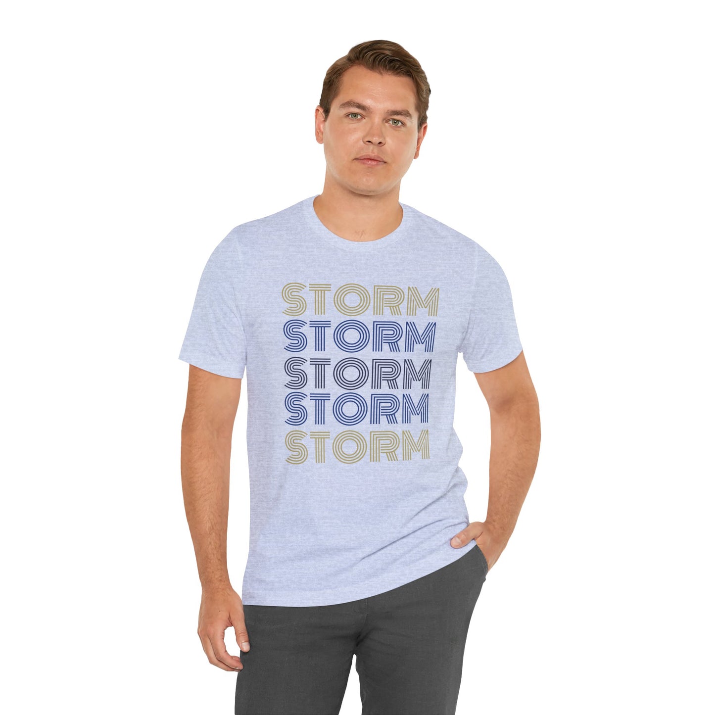 Storm 5x Lines Unisex Jersey Short Sleeve Tee - Multiple Colors