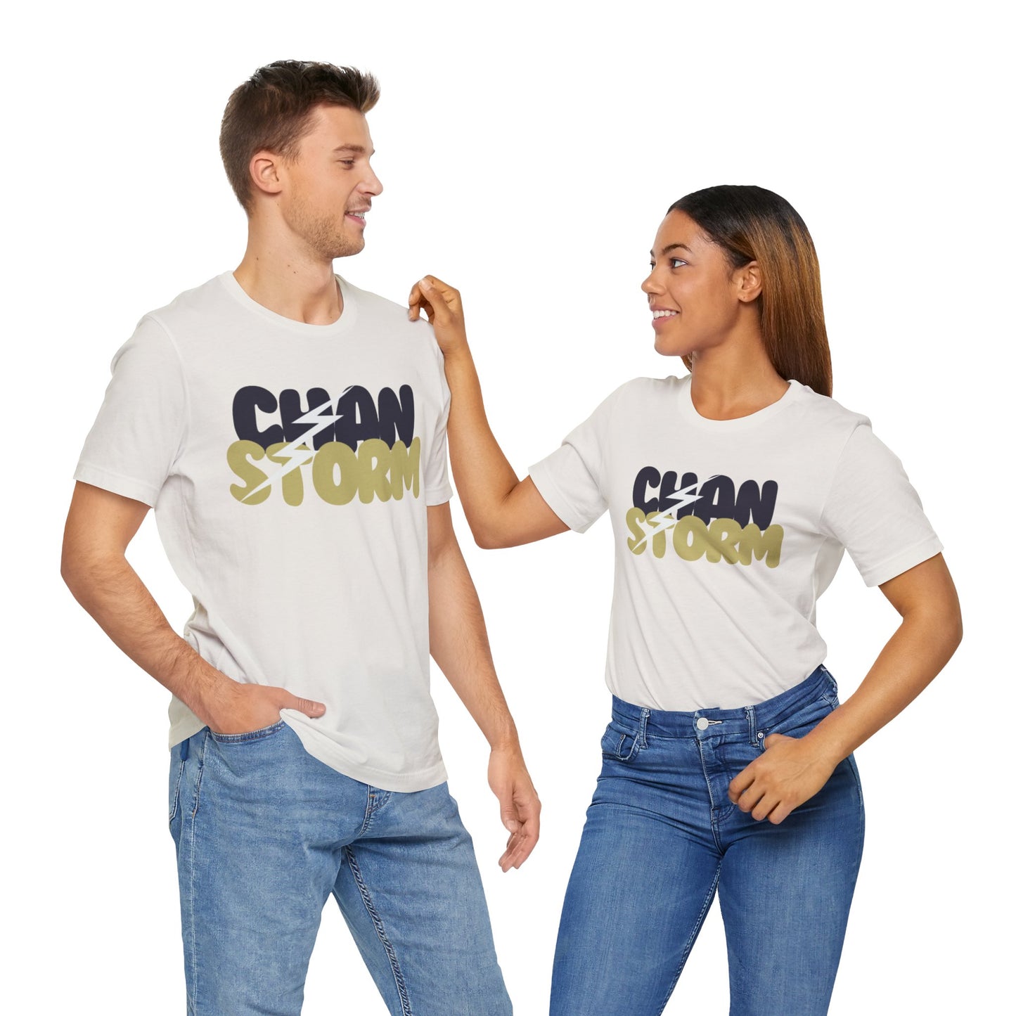 Chan Storm Bubble Letters Unisex Jersey Short Sleeve Tee - Multiple Colors